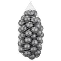 Set 50 de bile plastic Gri 7x7 cm - 1