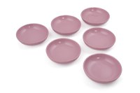 Set boluri de sos din ceramica (6 bucati) Mayd100 Roz 13x13x3.3 cm - 3