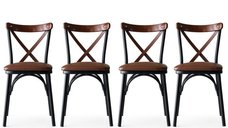 Set de 4 scaune Ekol, culoare Maro