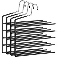 Set de 4 umerase cu 5 bare din metal, Songmics, Negru, 35x32x0.5 cm - 2