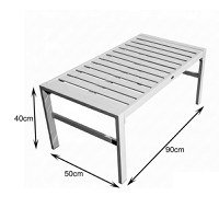 Set de gradina 4 buc. Gardenly, Alb, 141x68.5x72 cm - 8