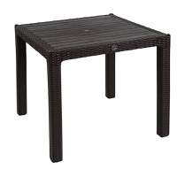 Set de gradina masa si scaune Explore-Confident set 3 piese plastic maro 90x90x73.5 cm - 3