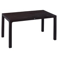 Set de gradina masa si scaune Explore-Confident set 5 piese plastic maro 150x90x73.5 cm - 2