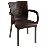 Set de gradina masa si scaune Explore-Festive set 5 piese plastic maro 150x90x73.5cm - 3