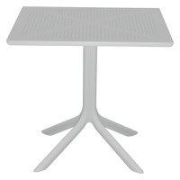 Set de gradina masa si scaune Groovy-Confident set 5 piese plastic alb 80x80x74.5cm - 2