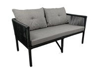 Set de gradina Shangai 8 Gri 158x62x62 cm - 2