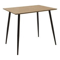 Set dining Cuba-Parker, Pako World, 5 piese, MDF, Sonoma-Negru, 70x70x75 cm - 5