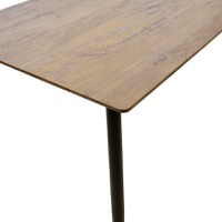 Set dining Cuba-Parker, Pako World, 5 piese, MDF, Sonoma-Negru, 70x70x75 cm - 7