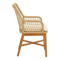 Set dining Elaiza-Wooly, Pako World, 7 piese, Bej-Natural, 220x90x75 cm - 4