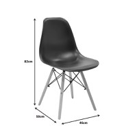 Set dining Julita, Pako World, 3 piese, MDF, Natural, 60x60x73 cm - 8