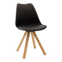 Set dining Manka-Caron, Pako World, 5 piese, Negru-Sonoma, 110x80x77 cm - 2