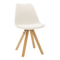 Set dining Manka I-Caron, Pako World, 3 piese, Alb, 80x80x77 cm - 2