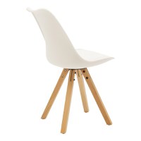 Set dining Manka I-Caron, Pako World, 3 piese, Alb, 80x80x77 cm - 3