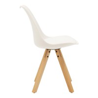 Set dining Manka I-Caron, Pako World, 3 piese, Alb, 80x80x77 cm - 4
