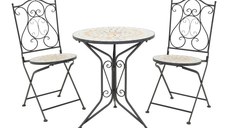 Set dining Sellis, Pako World, 3 piese, Mozaic, Negru