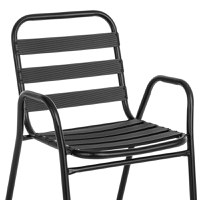 Set dining Sussie, Pako World, Metal Negru, 60x60x70 cm - 3