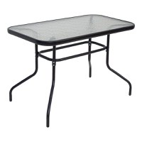 Set dining Valor-Calan, Pako World, Metal, Negru, textil, 110x60x70 cm - 6