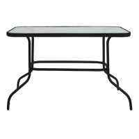 Set dining Valor-Calan, Pako World, Metal, Negru, textil, 110x60x70 cm - 7