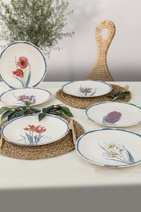 Set farfurii, 6 bucati Arvorismo Alb 25x25x2 cm - 1