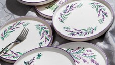 Set farfurii pentru desert, 6 bucati Tokyo Violet 19x19x19 cm