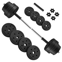 Set gantera modulara 2 x 15 kg, Songmics, Negru, 50x21.5x21.5 cm - 2