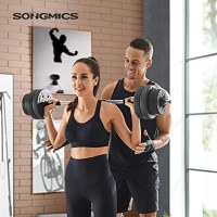 Set gantera modulara 2 x 15 kg, Songmics, Negru, 50x21.5x21.5 cm - 3