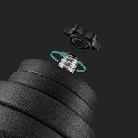 Set gantera modulara 2 x 15 kg, Songmics, Negru, 50x21.5x21.5 cm - 7