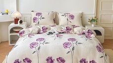 Set Lenjerie Pucioasa Rose Serena Cocolino cu Elastic 180x200