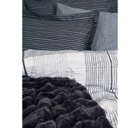 Set Lenjerie si Patura Smooth Negru (Bumbac 100%) - 2