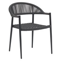 Set masa si scaune 3 buc de gradina Freiburg-Kliton Pako World Antracit 80x80x74 cm - 2
