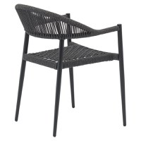 Set masa si scaune 3 buc de gradina Freiburg-Kliton Pako World Antracit 80x80x74 cm - 3