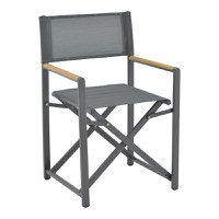 Set masa si scaune 3 buc de gradina Mabu-Kliton Pako World Antracit 80x80x74 cm - 2