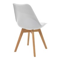 Set masa si scaune 3 piese Manka-Gaston Alb 80x80x77 cm - 3