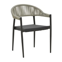 Set masa si scaune 5 buc de gradina Elation-Kliton Pako World Antracit 150x80x74 cm - 2