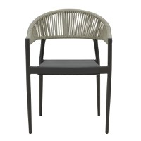 Set masa si scaune 5 buc de gradina Elation-Kliton Pako World Antracit 150x80x74 cm - 5