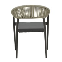 Set masa si scaune 5 buc de gradina Elation-Kliton Pako World Antracit 150x80x74 cm - 6