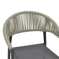 Set masa si scaune 5 buc de gradina Elation-Kliton Pako World Antracit 150x80x74 cm - 7
