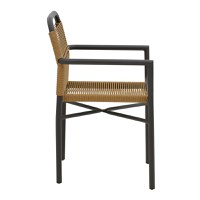 Set masa si scaune 5 buc de gradina Kliton Pako World Antracit 150x80x74 cm - 4