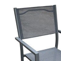 Set masa si scaune 5 buc de gradina Moly-Kliton B Pako World Antracit 150x80x74 cm - 3