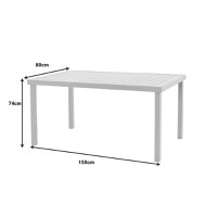 Set masa si scaune 5 buc de gradina Moly-Kliton B Pako World Antracit 150x80x74 cm - 11