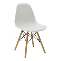 Set masa si scaune 5 piese Julita Alb 80x80x73 cm - 2