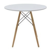 Set masa si scaune 5 piese Julita Alb 80x80x73 cm - 6