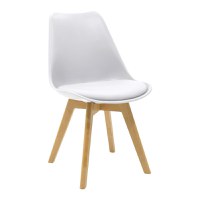 Set masa si scaune 5 piese Manka-Gaston Alb 110x80x77 cm - 2