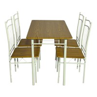 Set masa si scaune 5 piese Reforia Natural 110x60x74 cm - 3