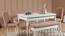 Set Masa si Scaune 5 Piese Vina - Alb