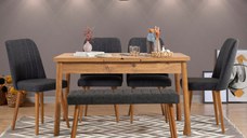 Set Masa si Scaune 6 Piese Santiago 1053 - 2 A