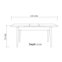 Set Masa si Scaune 6 Piese Santiago 1070 - 2 A - 4