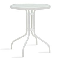 Set Masa si Scaune Gradina Calan-Watson 3 Piese Alb - Maro - 2
