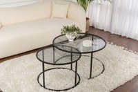 Set masute de cafea Aurum Negru - 1