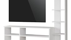 Set mobilier living Perla, Pako World, Alb, 120x29x41 cm